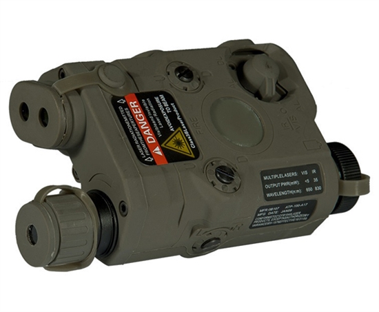 Lancer Tactical PEQ-15 Red Laser / Flashlight / IR Lens Combo ( Foliage Green )