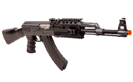Cyma IU-AK47M Tactical Black Ops Metal Gearbox RIS Electric Airsoft Gun