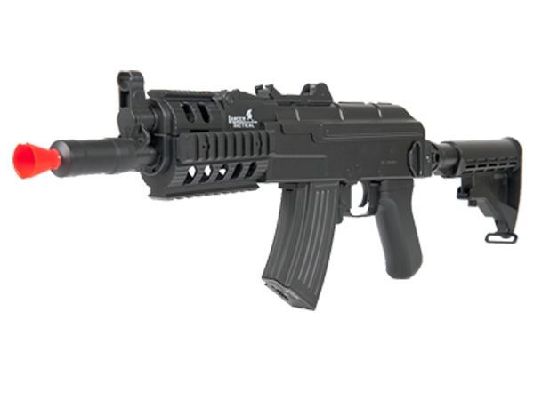 LT-16C Black Lancer Tactical AK74U Full Auto RIS AEG Airsoft Gun