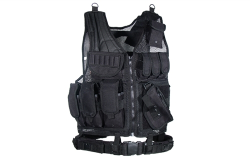 UTG Airsoft Tactical Scenario Vest Size Adjustable, Holster, Belt, Mag ...