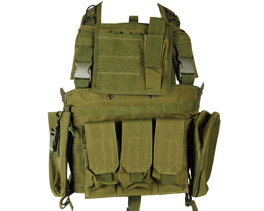 Defcon Gear Tactical 600 Denier Airsoft Vest - Commando Chest Rig ...